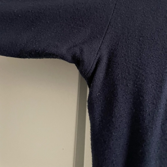 Lou & Grey Cowl Neck Sweatshirt in Navy - Picture 8 of 8